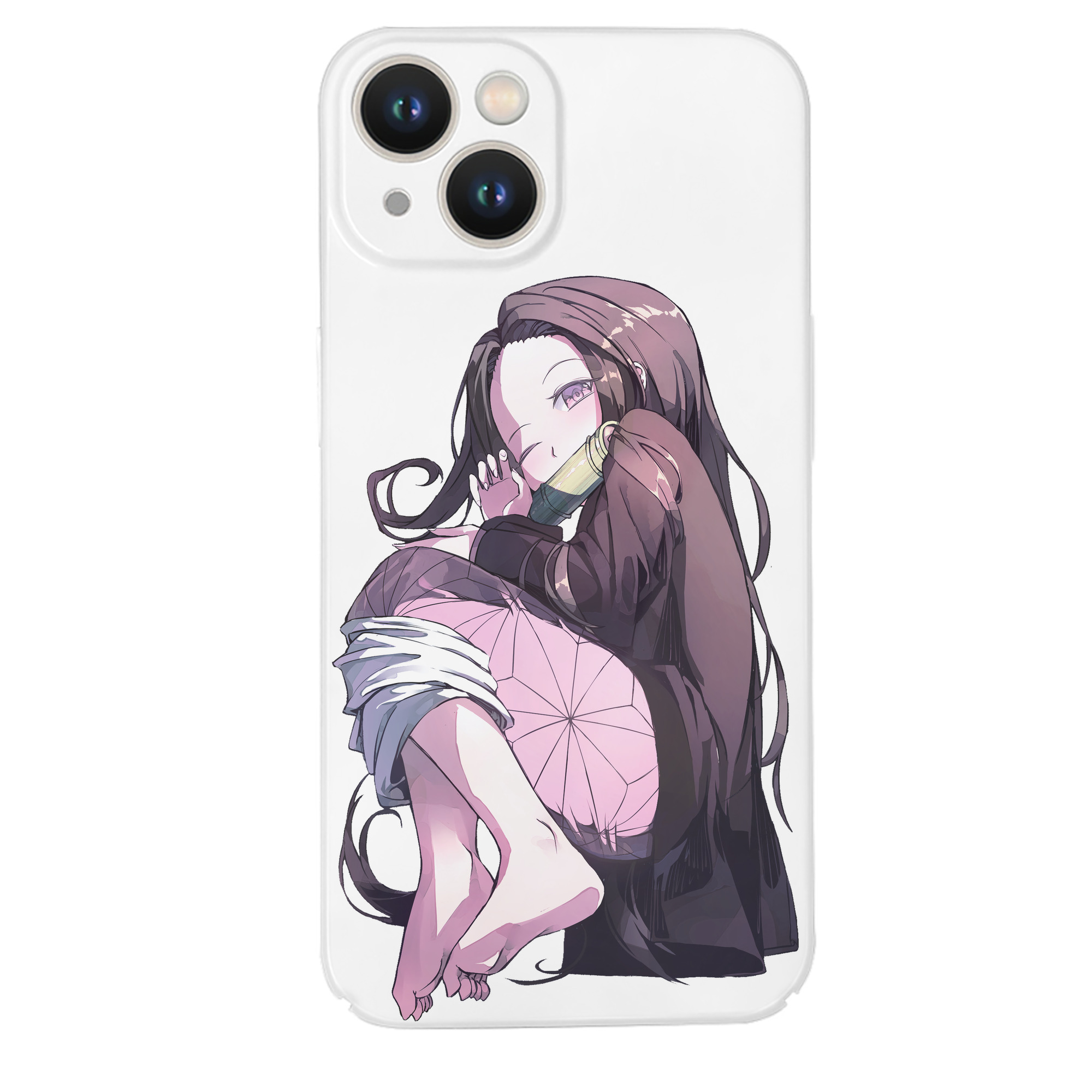 （画像用） 鬼滅の刃（きめつのやいば）竈門 禰󠄀豆子／かまど ねずこ Kamado Nezuko 【iPhone 14シリーズ対応】ハードケース